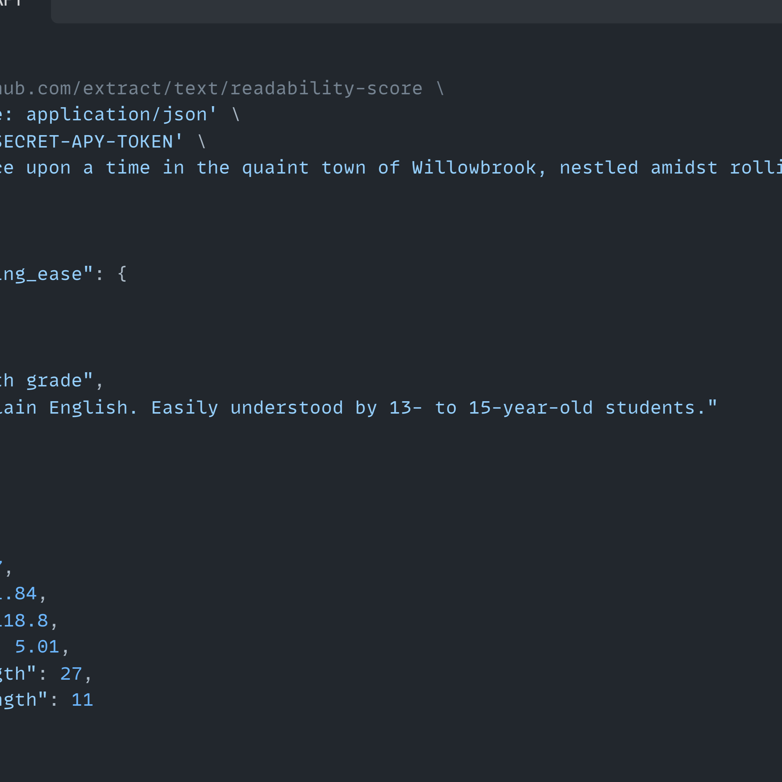 Readability Score solutions for developers: Libraries and APIs