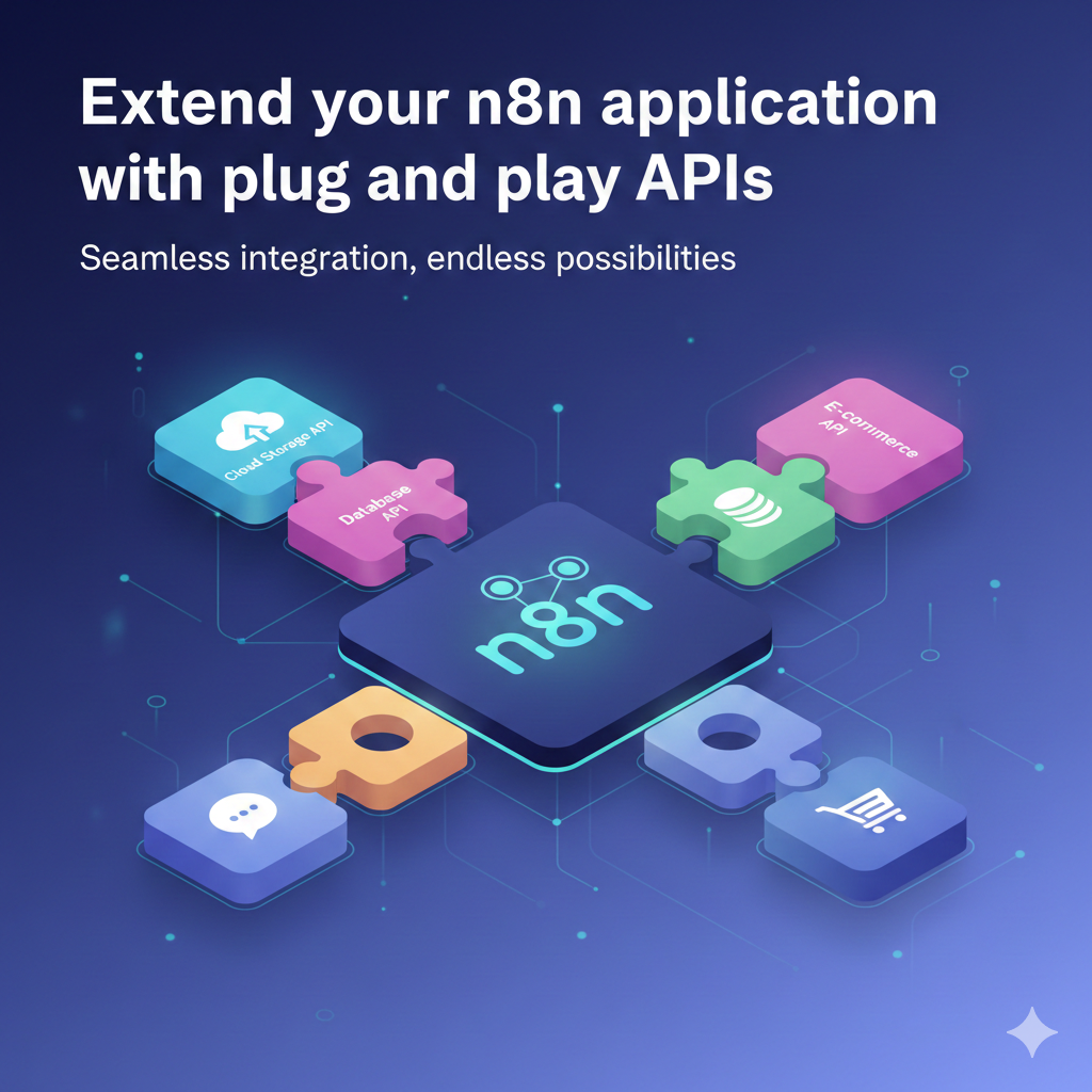 Extend your n8n application with plug and play APIs