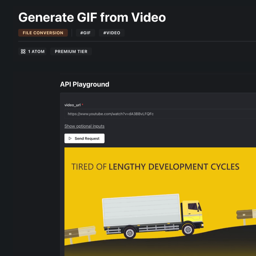 How to Convert a Video to a GIF online Using an API