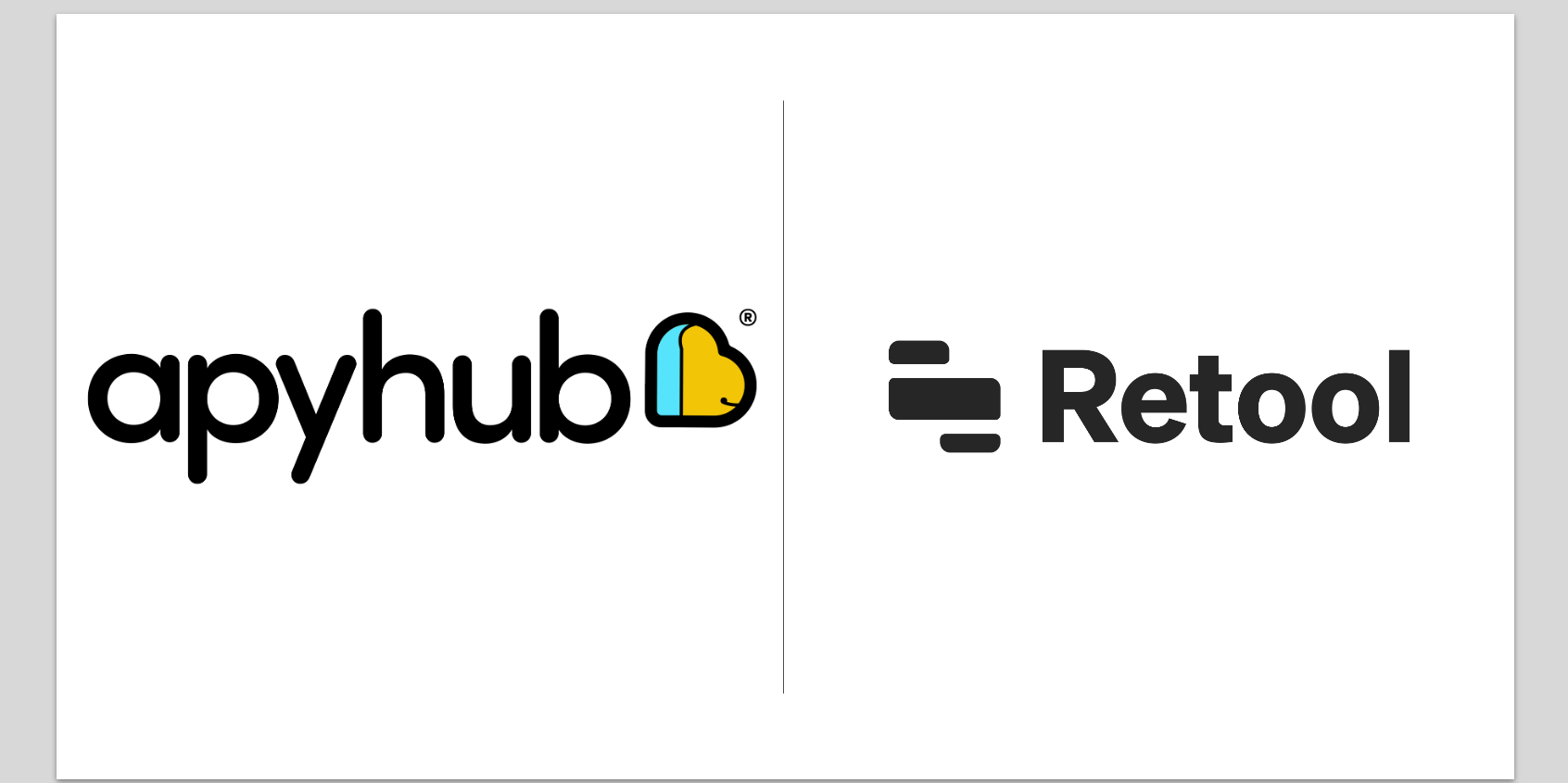 ApyHub and Retool : Standard Integration 