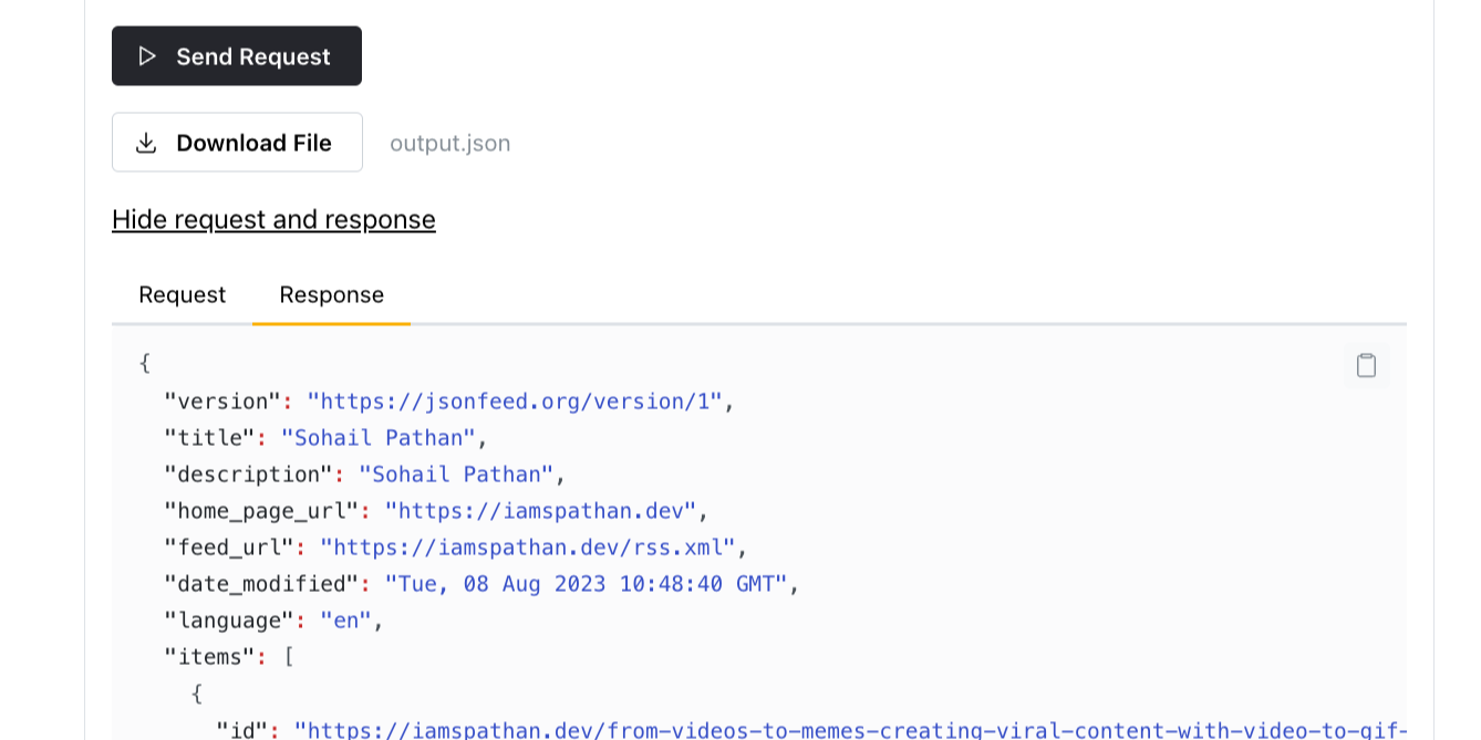 RSS to JSON: Integrating RSS Feeds into Your Applications using an API